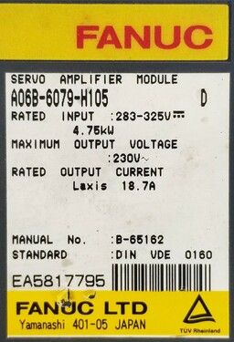 FANUC A06B-6079-H105 | In Stock Ships Overnight FANUC A06B-6079-H105 | In Stock Ships Overnight